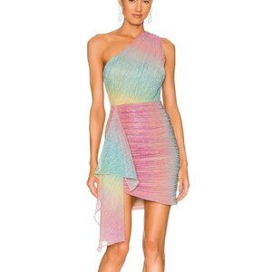 Patbo Prism One Shoulder Mini Dress NWT